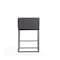 Manhattan Comfort Embassy Counter Stool in Grey and Black, PK2 2-CS011-GY - alternate 3